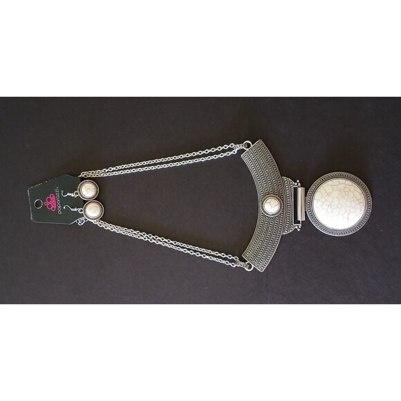 NEW Necklace & Earrings Set Paparazzi Lasting Empress-ions Egyptian Look - Picture 7 of 9